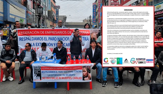 Comercios de Gamarra acatarán Paro Nacional del 23 de octubre. Foto: composición LR/difusión.