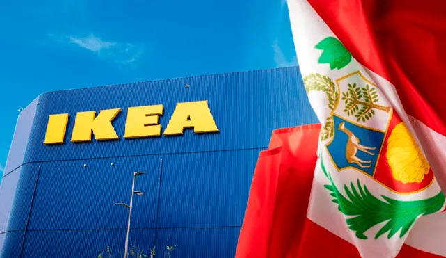 Local de Ikea y bandera peruana. Foto: composición LR/Ikea/Freepik