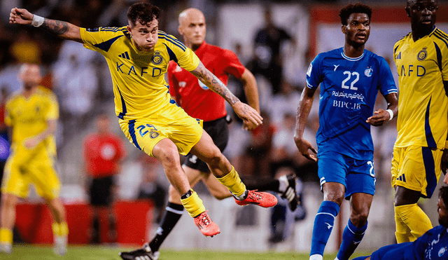 Al-Nassr derrotó a Esteghal en el último tramo del partido. Foto: X/Al-Nassr