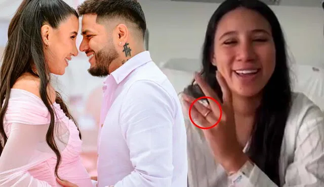 Samahara Lobatón dio a luz a su primera hija con Bryan Torres. Foto: Composición LR/Captura/Instagram/Captura/América TV