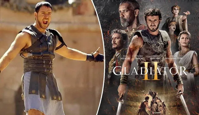 'Gladiator II' mantendrá vivo el legado de Máximo Décimo (Russell Crowe). Foto: composición LR/ Paramount Pictures