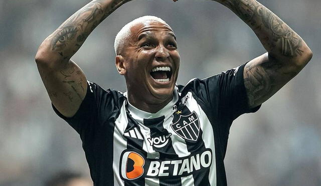 Deyverson fue la figura de Atlético Mineiro sobre River Plate tras anotar un doblete y dar la asistencia para el tercer gol. Foto: Instagram