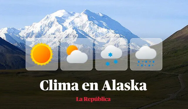 Clima y pronóstico del tiempo en Alaska, según National Weather Service de Estados Unidos. Foto: composición LR/Wikipedia