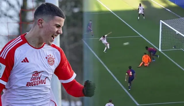 Felipe Chávez ingresó al inicio del segundo tiempo y marcó el único tanto del Bayern Múnich en el partido. Foto: composición LR/Imago/captura