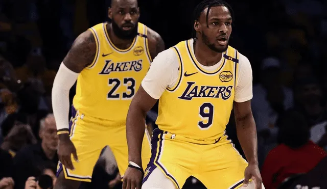 Lebron James cumplió el sueño de jugar al lado de su hijo en Los Lakers de la NBA. Foto: Composición LR/Hoy