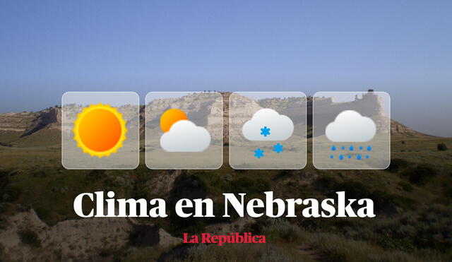 Clima y pronóstico del tiempo en Nebraska, según National Weather Service de Estados Unidos. Foto: composición LR/Wikipedia