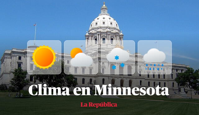 Clima y pronóstico del tiempo en Minnesota, según National Weather Service de Estados Unidos. Foto: composición LR/Wikipedia