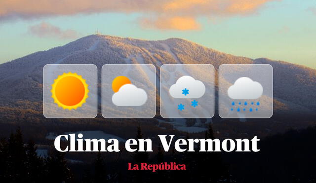 Clima y pronóstico del tiempo en Vermont, según National Weather Service de Estados Unidos. Foto: composición LR/Wikipedia