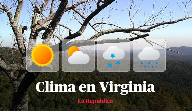 Clima y pronóstico del tiempo en Virginia, según National Weather Service de Estados Unidos. Foto: composición LR/Wikipedia