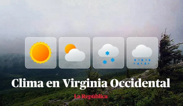 Clima y pronóstico del tiempo en Virginia Occidental, según National Weather Service de Estados Unidos. Foto: composición LR/Wikipedia