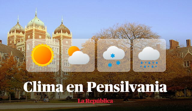 Clima y pronóstico del tiempo en Pensilvania, según National Weather Service de Estados Unidos. Foto: composición LR/Wikipedia