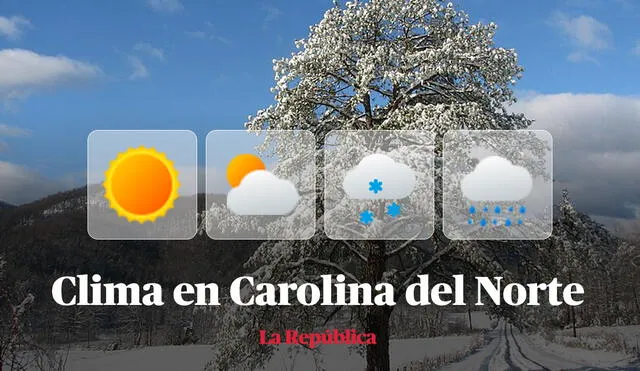 Clima y pronóstico del tiempo en Carolina del Norte, según National Weather Service de Estados Unidos. Foto: composición LR/Wikipedia