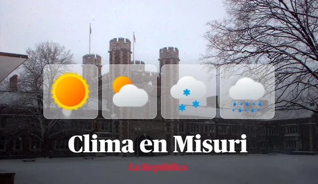 Clima y pronóstico del tiempo en Misuri, según National Weather Service de Estados Unidos. Foto: composición LR/Wikipedia