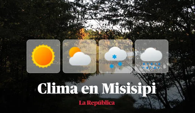 Clima y pronóstico del tiempo en Misisipi, según National Weather Service de Estados Unidos. Foto: composición LR/Wikipedia