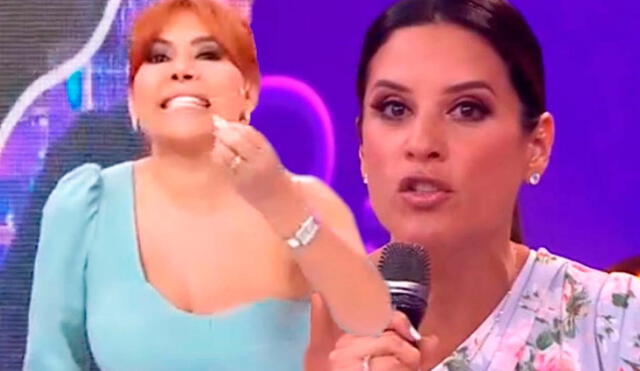 Magaly Medina respaldó en todo momento a su amiga María Pía Copello. Foto: Composición LR/Captura/ATV/Captura/América TV