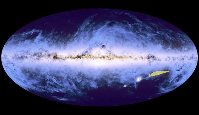 La ESA ha revelado solo el 1% del mapa del universo que está en proceso de desarrollo con el telescopio Euclid. Foto: ESA