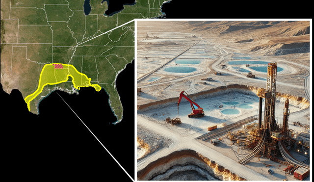 El yacimiento de litio está ubicado en Arkansas, al sur de Estados Unidos. Foto: composición LR / USGS / IA