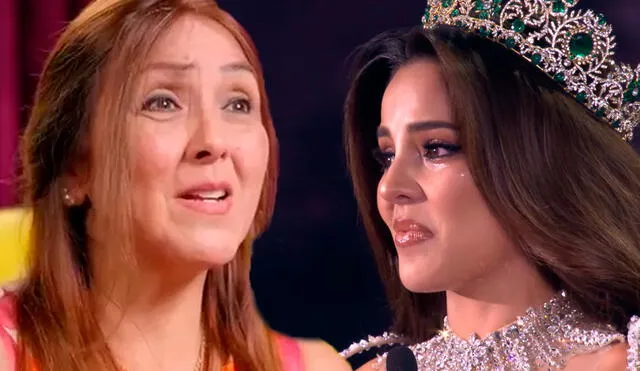 Luciana Fuster se despidió de su corona de Miss Grand International. Foto: Composición LR/Captura/América TV/Captura/YouTube