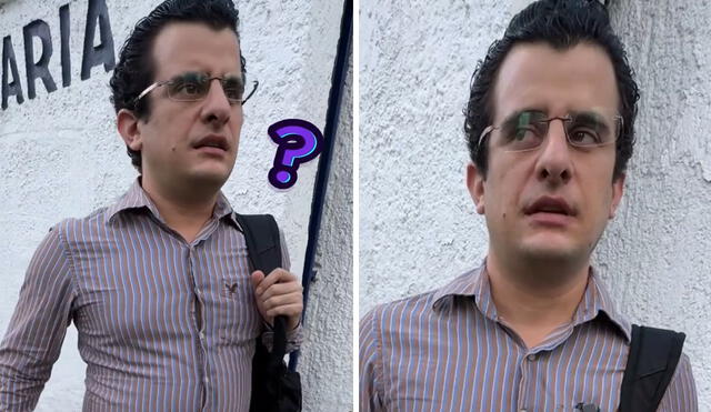 "Soy maestro de primaria, ahí te la debo", manifestó entrevistado. Foto: composición LR/ TikTok - Video: TikTok