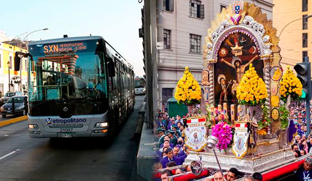 ATU anuncia las rutas de los servicios de transporte público durante la procesión del Señor de los Milagros. Foto: Composición Luis Aguilar LR