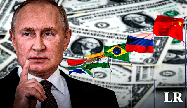 Rusia busca crear una alternativa al dólar estadounidense. Foto: composición LR/AFP