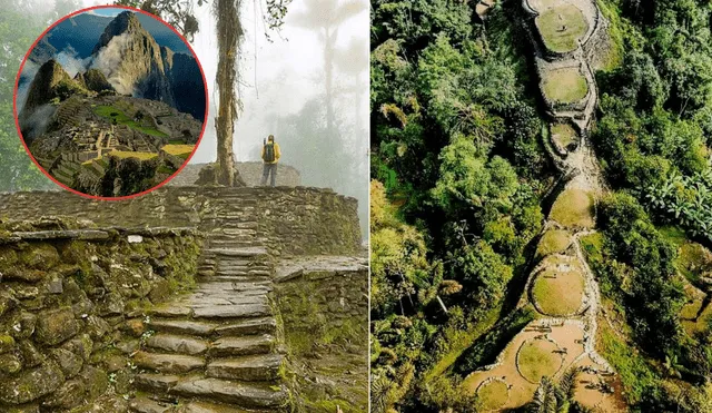 El sitio arqueológico comprende un sistema de construcciones, caminos empedrados, escaleras y muros. Foto: composición LR/ CAA Magazine/ Ecolodge Colombia