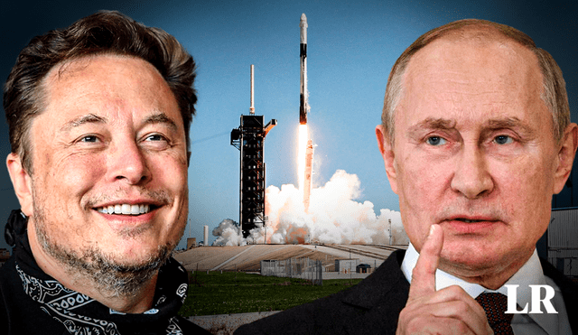 Rusia desmintió que Elon Musk y Vladimir Putin mantuvieran conexiones a través de un comunicado compartido por su secretario de prensa. Foto: Composición LR