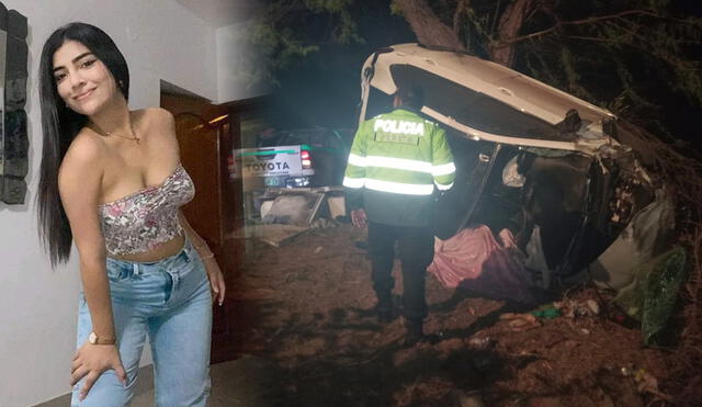 Camila Palacios perdió la vida en una carretera piurana, pero logró salvar a niña. Foto: composición LR/PNP/Difusión