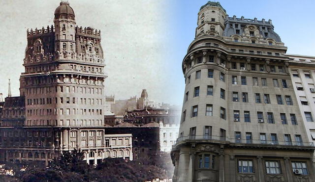 Este antiguo edificio fue el primer rascacielos de Sudamérica: se ubica en la avenida Paseo Colón y hoy es un ministerio. Foto: composición LR / Billiken / TridAdvisor