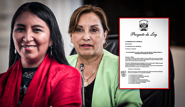 Iniciativa legislativa de Dina Boluarte provocaría una distorsión de la justicia a su favor, asegura Ruth Luque. Foto: Composición La República.