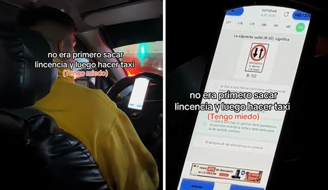 "Al menos está estudiando, otros nada", reaccionaron usuarios. Foto: composición LR/ TikTok - Video: TikTok