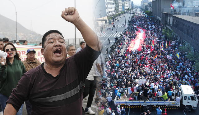 Diferentes gremios protestan contra el aumento de la criminalidad en el país, exigiendo medidas efectivas al Gobierno. Foto: John Reyes/LR