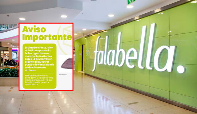 Falabella anuncia que devolverá dinero por la venta de producto que genera quemaduras. Foto: Composición LR/Andina.