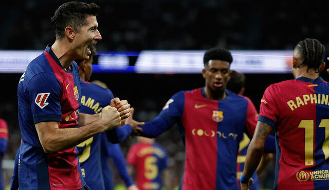 Barcelona le sacó 6 puntos de ventaja al Real Madrid en la tabla de posiciones. Foto: AFP