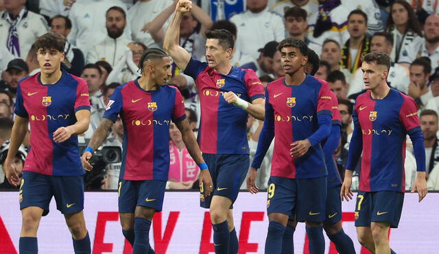 Barcelona volvió a ganar un clásico oficial luego de cuatro partidos. Foto: AFP