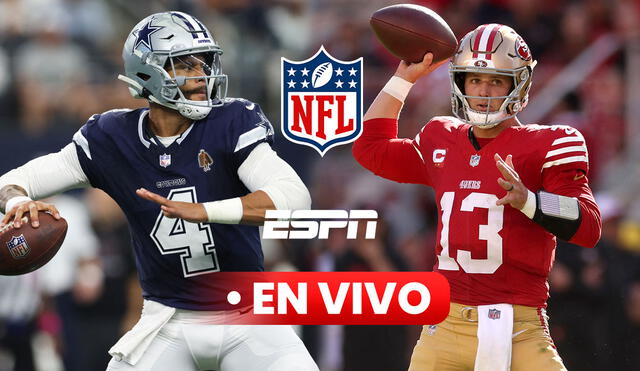 El partido de Dallas Cowboys vs San Francisco 49ers se jugará en el Levi's Stadium de Santa Clara. Foto: composición LR / AFP