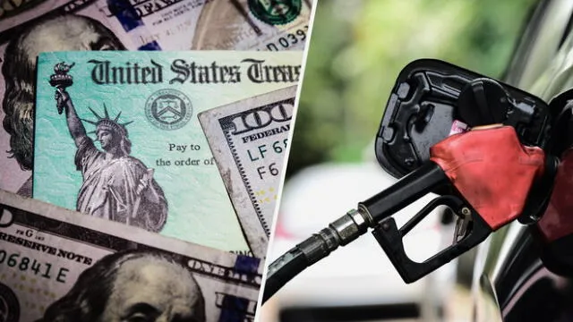 Diversos estados de USA entregan pagos por reembolso de gasolina en cheques. Foto: Composición LR/Telemundo52