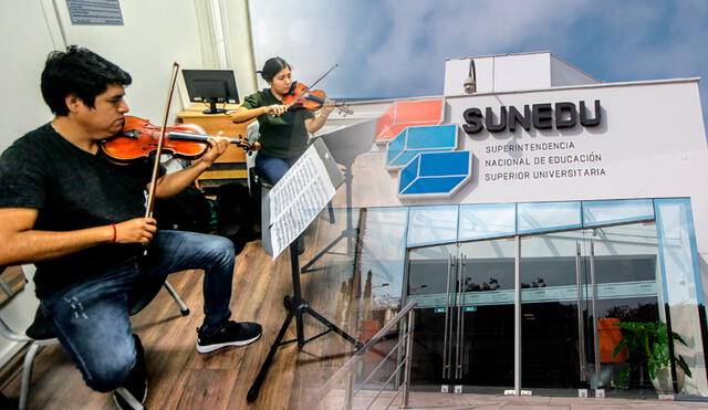 El Conservatorio Nacional de Música ya es una universidad autorizada por Sunedu. Foto: composición LR/Andina