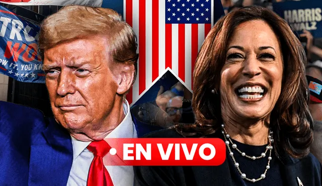 Kamala Harris mantiene una ligera ventaja nacional de 1.3 puntos sobre Donald Trump. Foto: Composición LR/AFP.