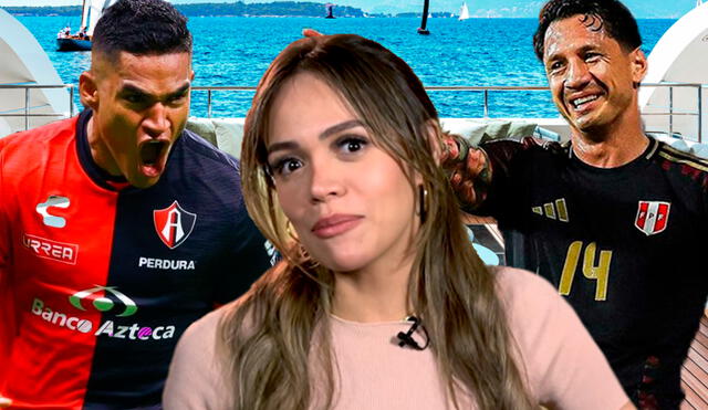 Mayra Goñi se defiende de las especulaciones y asegura que conoce bien las tácticas de sus amigos futbolistas. Foto: Composición LR/Captura/Twitter/Captura/Latina