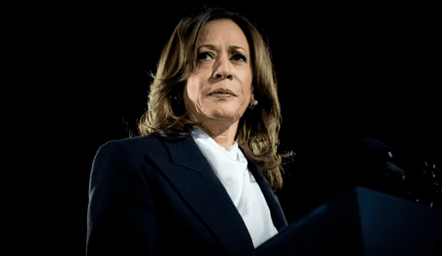 Kamala Harris se pronunció en contra de su oponente, Donald Trump, en el cierre de campaña por las elecciones en Estados Unidos 2024. Foto: AFP