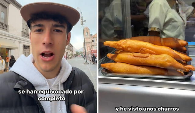 "No parecen en nada a los churros españoles", reaccionó extranjero. Foto: composición LR/ @elederiglesias/ TikTok