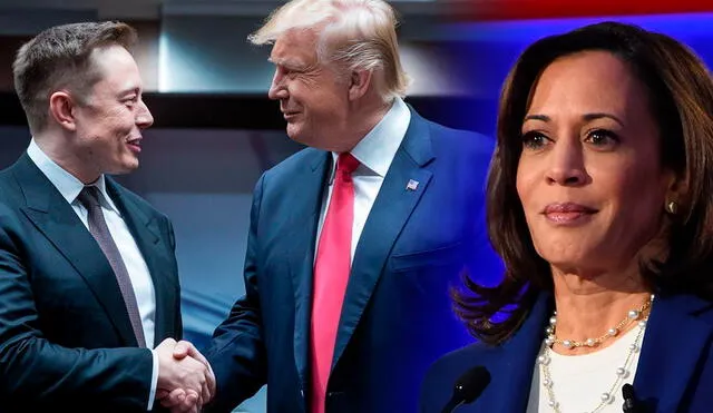 Kamala Harris estaría en desventaja ante Donald Trump en las encuestas rumbo a las elecciones de Estados Unidos. Foto: composición LR/AFP.