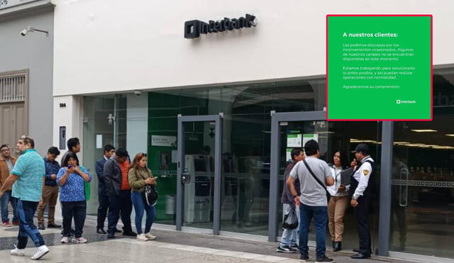 Clientes de Interbank preocupados por caída en el sistema de la entidad bancaria. Foto: Lucía D'Arrigo/ La República