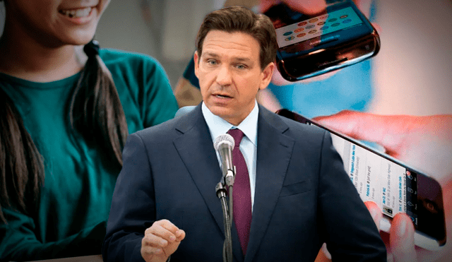 El gobernador de Florida, Ron DeSantis firmó en marzo una ley que afectaría a adolescentes en dicho estado y recibió una denuncia, acusado de "ilegal". Foto: composición LR/AFP/New York Post