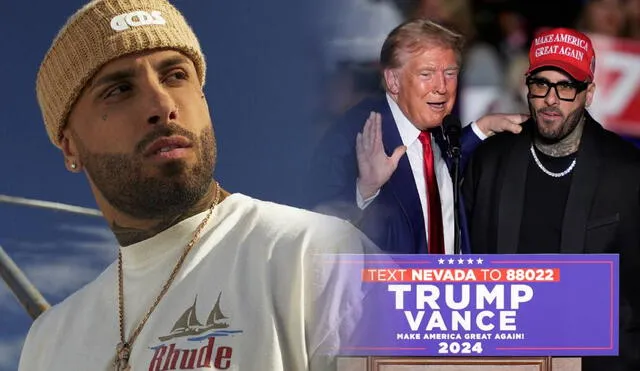 Nicky Jam reveló que pensó que Donald Trump sería la mejor opción como presidente de USA. Foto: composición LR/ Perfil/ La vanguardia