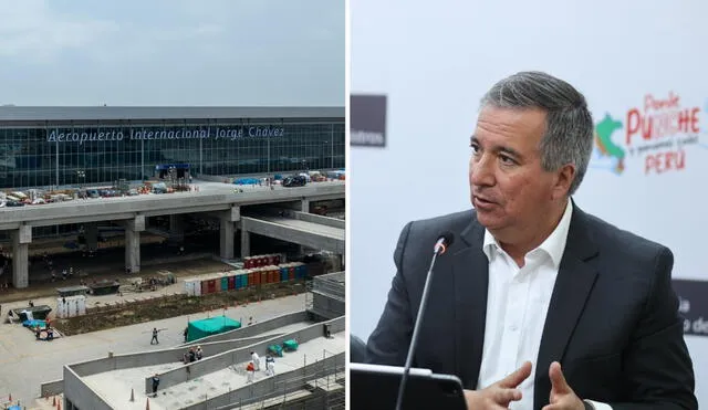 El Ministro de Transportes y Comunicaciones se pronunció sobre la inauguración del nuevo Aeropuerto Jorge Chávez. Foto: Composición LR/difusión