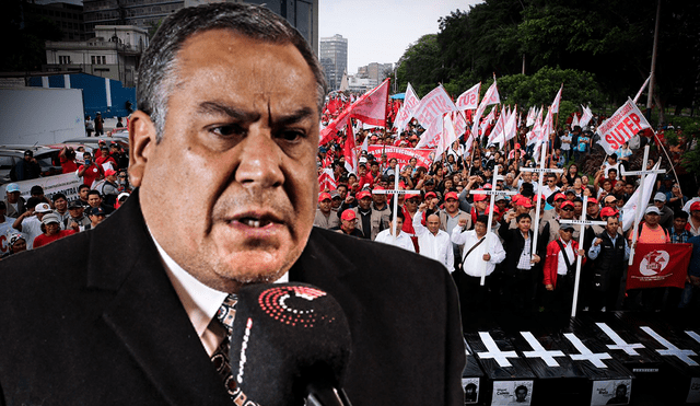 Gustavo Adrianzén se refirió a las marchas en contra de Dina Boluarte. Foto: composiciónLR/difusión