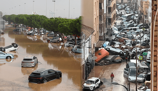 Las inundaciones han afectado las principales provincias del mediterráneo español. Foto: composición LR/CNN