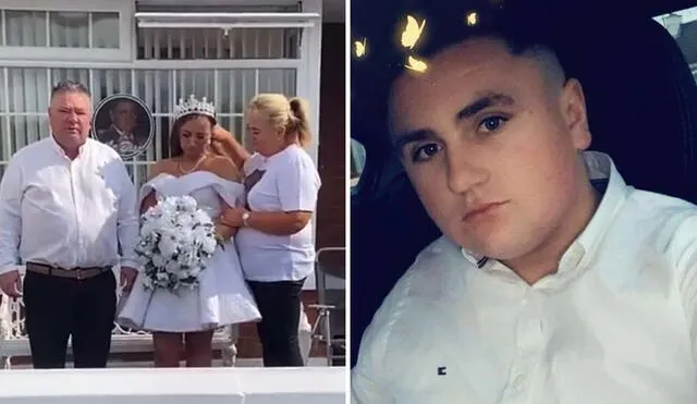 Padrino admitió su culpa en accidente que mató a su primo, novio a horas de casarse. La novia, embarazada, rindió tributo en la iglesia prevista para la boda. Foto: composición LR/Irish Mirror